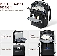 Shrrie Leather Laptop Backpack for Women and Men, 28L — image 4