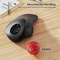 Nulea M505 Wireless Ergonomic Trackball Mouse — image 4