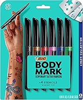 BIC BodyMark Temporary Tattoo Markers, Color Collection, 6-Count — image 1