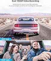 LAMTTO C310 Dual Dash Cam 1080P Front and Interior — image 2