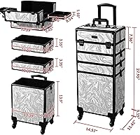 Byootique Rolling Makeup Cart - CoyoteButtes Graystone — image 2