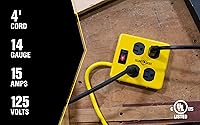 Yellow Jacket 2177N Metal Power Block with 4 Outlets — image 8