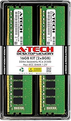 A-Tech 16GB (2x8GB) DDR4 2666 MHz RAM