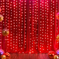 Tao-Ge 4 Panels Red Backdrop Curtains 5' x 12' for Photography & Event Decorations — image 8