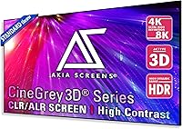 Akia Screens 103-inch CineGrey 3D ALR Fixed Frame Projector Screen — image 1