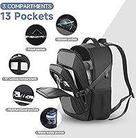 Ankyery Laptop Travel Backpack with USB Charging Port, 30L — image 3