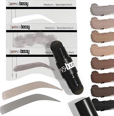 Brows by Bossy Dual-Color Eyebrow Stamp Stencil Kit