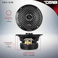 DS18 PRO-ZT6 6.5-Inch Mid-Range Loudspeaker with Bullet Tweeter — image 9