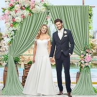 Suppromo Sage Green Backdrop Curtain 10ft x 10ft — image 9