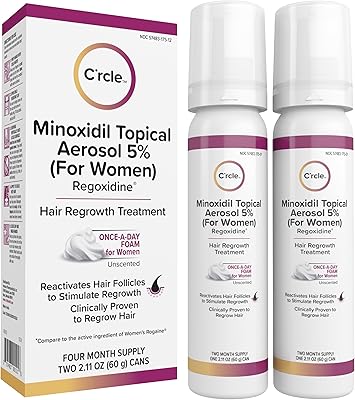 C'rcle Minoxidil for Women 5% Foam 4-Month Supply