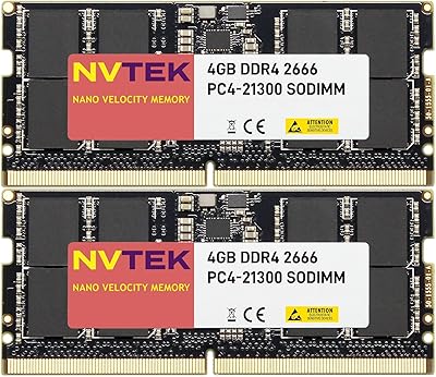 NVTEK 8GB DDR4 2666MHz SODIMM Memory Kit
