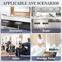 Mineloff Square Salon Rolling Stool - Grey — image 7