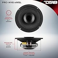 DS18 PRO-HY8.4MSL 8-Inch Shallow Hybrid Mid-Range Car Audio Loudspeaker — image 9