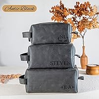 Personalized Handcrafted Leather Toiletry Bag for Men — image 9