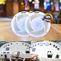 Pyle PLMRS43WL Marine Speakers 4-Inch 2-Way Waterproof with LED Lights — image 6