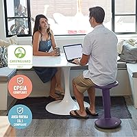 ECR4Kids SitWell Wobble Stool, Eggplant — image 7