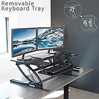 VIVO 36-inch Height Adjustable Stand Up Desk Converter — image 8