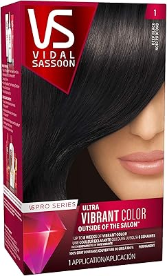 Clairol Vidal Sassoon Pro Series Hair Coloring Tools 1 Deep Black