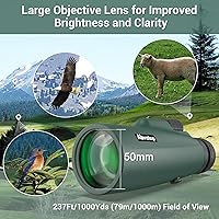 Abvatop 15x50 Monocular Telescope for Smartphone — image 2
