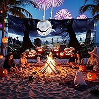 Tao-Ge Light Up Halloween Garage Door Cover 6ft x 13ft — image 2