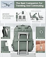 Travel Backpack Carry On Backpack for Women, Army Green — image 2
