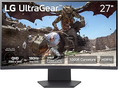 LG 27GS60QC-B Ultragear 27-Inch QHD Gaming Monitor
