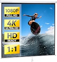 Smartxchoices 120″ HD Manual Projector Screen 1:1 Format — image 9