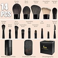Jilier Travel Makeup Brush Set, 14 pcs — image 2