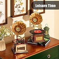 MEAGEAL Vintage Style Wooden Record Player 109HJ-1 — image 5