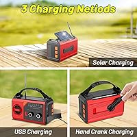 GIDEZH 30000mAh Hand Crank Emergency Radio — image 4