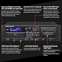 Tascam CD-A580 Rackmount Cassette/CD/USB MP3 Player Recorder Combo — image 3