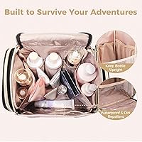 Hanging Toiletry Bag & Makeup Bag for Women with Jewelry Organizer — image 5