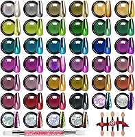 DRMODE 40 Color Chrome Nail Powder Set — image 1