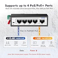 YuLinca 5-Port Mini PoE+ Industrial Switch — image 3