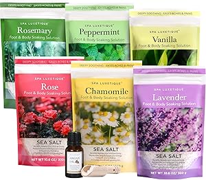 Spa Luxetique Bath Salts Gift Set 6-Pack