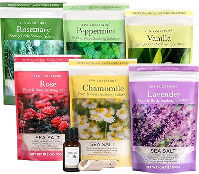 Spa Luxetique Bath Salts Gift Set 6-Pack