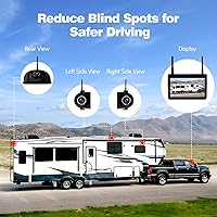 WOOCARTY 3-Camera Wireless RV Backup System — image 3