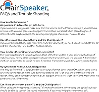 ChairSpeaker CS3 Wireless TV Speakers for Hearing Impaired — image 9