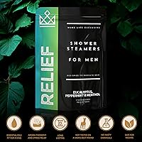 MAKE LIFE EXCLUSIVE Shower Steamers for Men - Eucalyptus Peppermint Menthol, 12 Pack — image 3