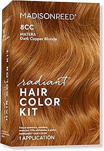 Madison Reed Radiant Hair Color Kit 8CC Dark Vivid Copper Blonde Review