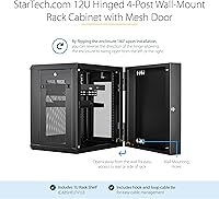 StarTech 12U Wall-Mount Server Rack Cabinet — image 2