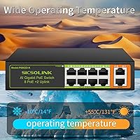 SICSOLINK 10-Port PoE+ Switch — image 7