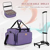 LUXJA Rolling Nail Polish Organizer, Purple — image 6