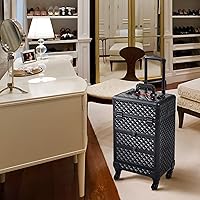 Yaheetech Rolling Makeup Train Case with Drawers — image 5