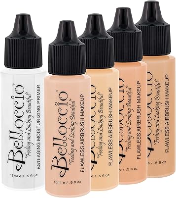 Belloccio Fair Color Shade Foundation Set - 1/2 oz Bottles