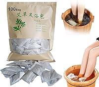 AMTOOCH Mugwort Herb Foot Soak Powder 100 Bags — image 2