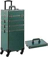 Somduy Rolling Makeup Train Case, Green — image 8