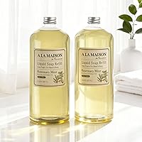 A LA MAISON Rosemary Mint Liquid Hand Soap Refill, 33.8 oz (2 Pack) — image 3