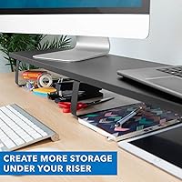 Mount-It! 39″ Extra Long Dual Monitor Stand Riser — image 8