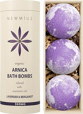 New Miuz Arnica Bubble Bath Bombs Lavender Bergamot (3-Pack)